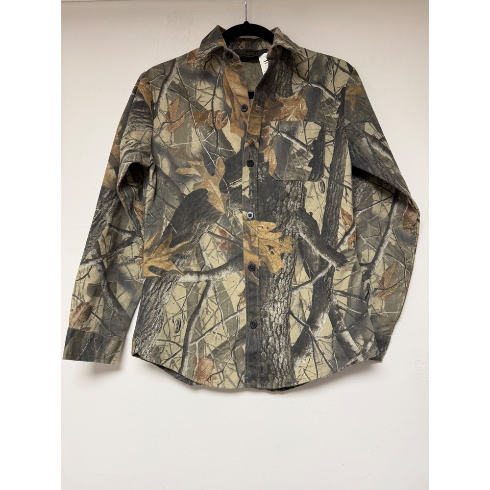 Liberty Camouflage Long Sleeve Button‎ Up Shirt Men's Large Regular Outdoor Work